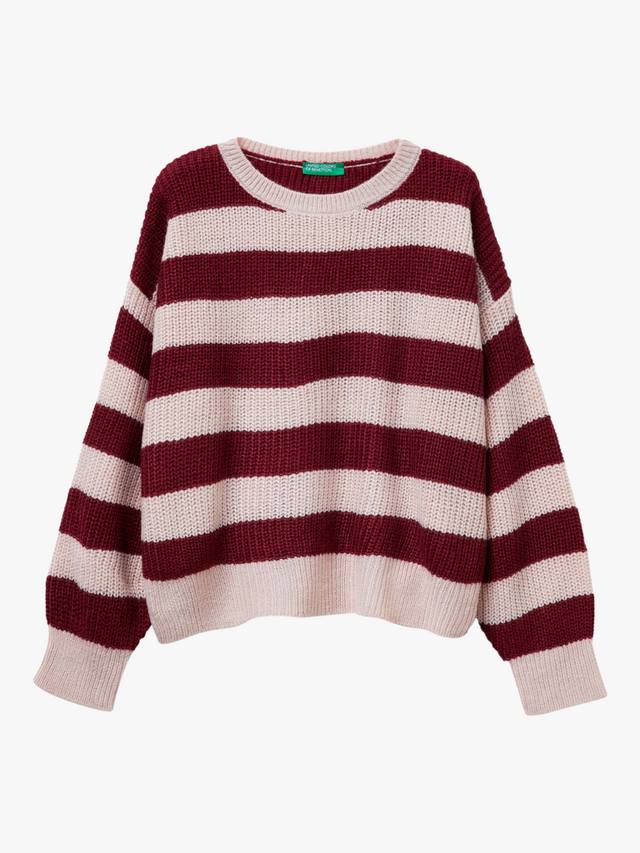 

Детский полосатый вязаный джемпер Benetton, Brown