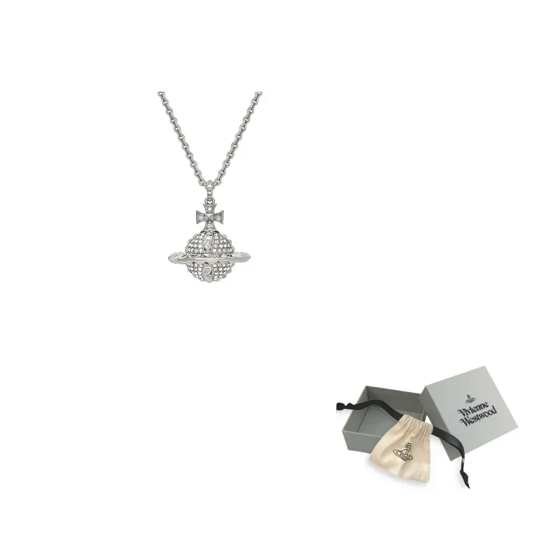 

Vivienne Westwood Родиевое ожерелье женское серебро