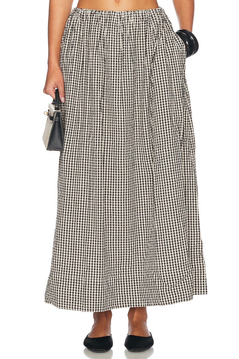 

Лукас Юбка Posse, цвет Gingham Black & Cream