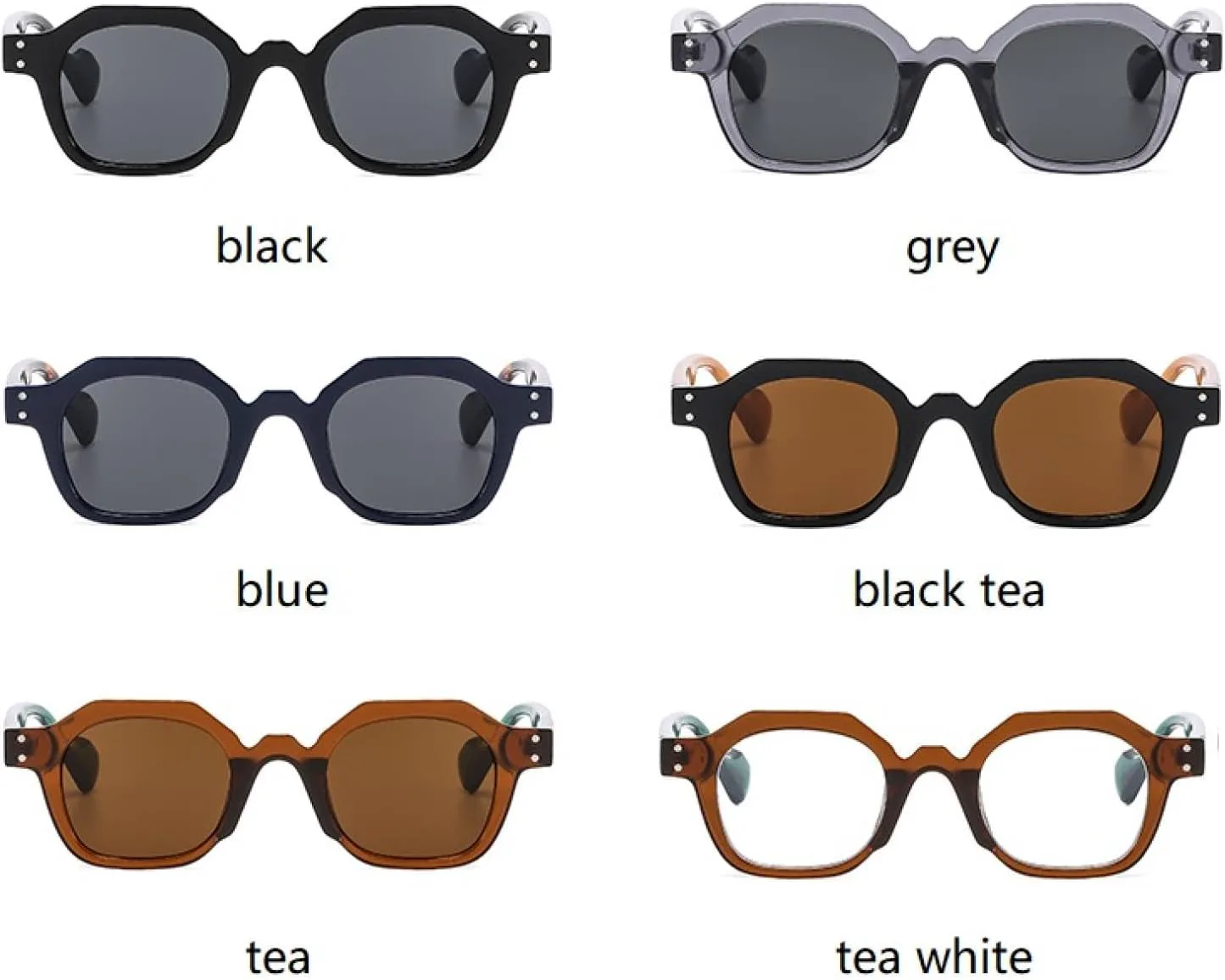 

Солнцезащитные очки с защитой UV400 | Маленькая оправа с цветными линзами | Для женщин и мужчин | Для занятий спортом на открытом воздухе и вождения DSVIGF, Grey