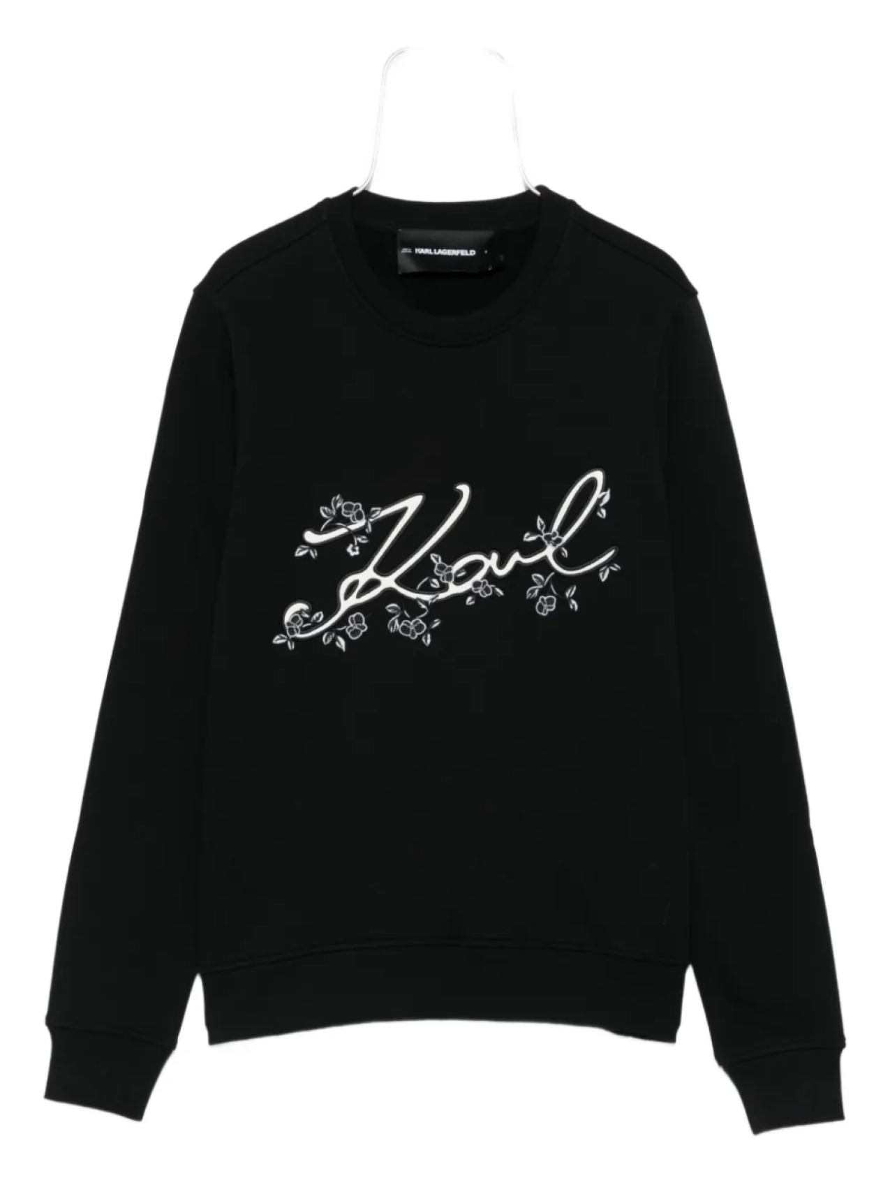 

Толстовка с цветочной вышивкой Karl Lagerfeld, черный