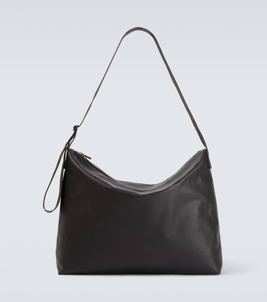 

Большой кожаный наплечный портфель Lemaire, Dark Chocolate