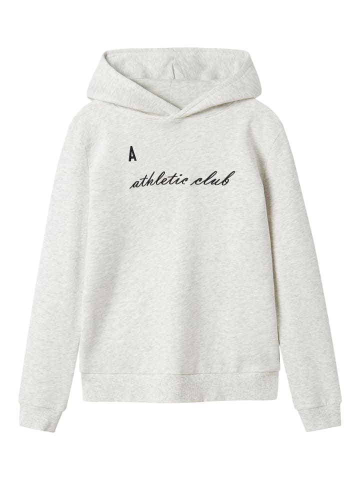 

Толстовка с капюшоном name it, светло-серый меланж