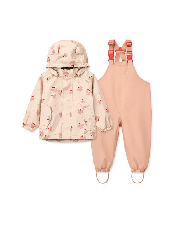Водонепроницаемая куртка унисекс manu set Liewood, Pink