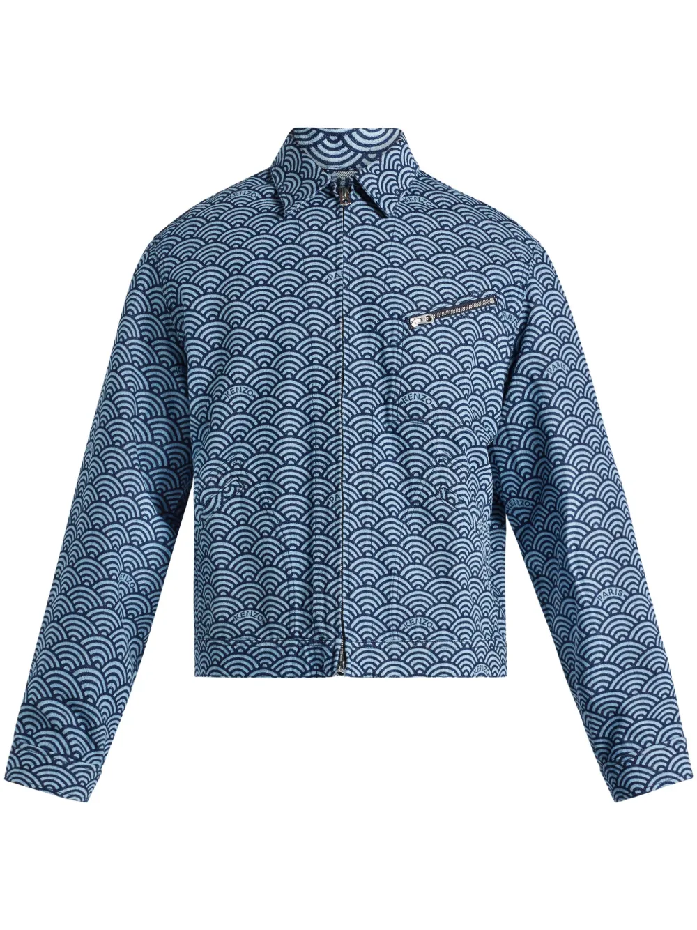 

Джинсовая куртка KENZO Seigaiha, синий