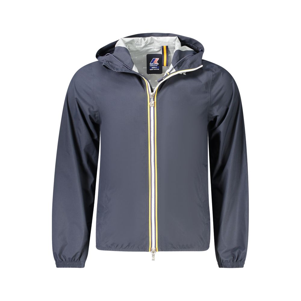 

Синяя куртка из полиэстера K-Way, Blue, Синий, Синяя куртка из полиэстера K-Way, Blue