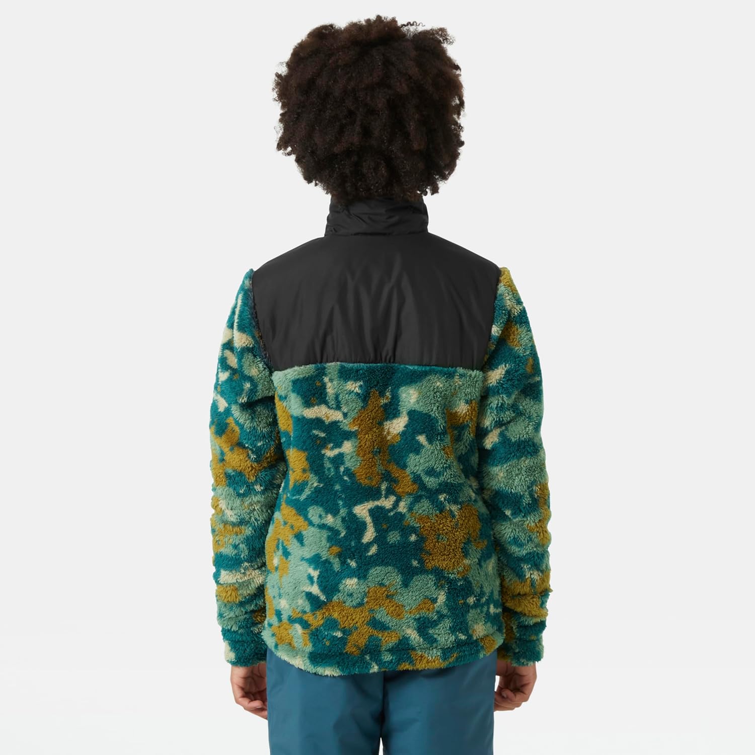Helly-Hansen unisex-child Helly Hansen Junior's Champ 1/2 Zip Fleece Midlayer, 453 Dark Creek Splash Camo Aop — фото 4