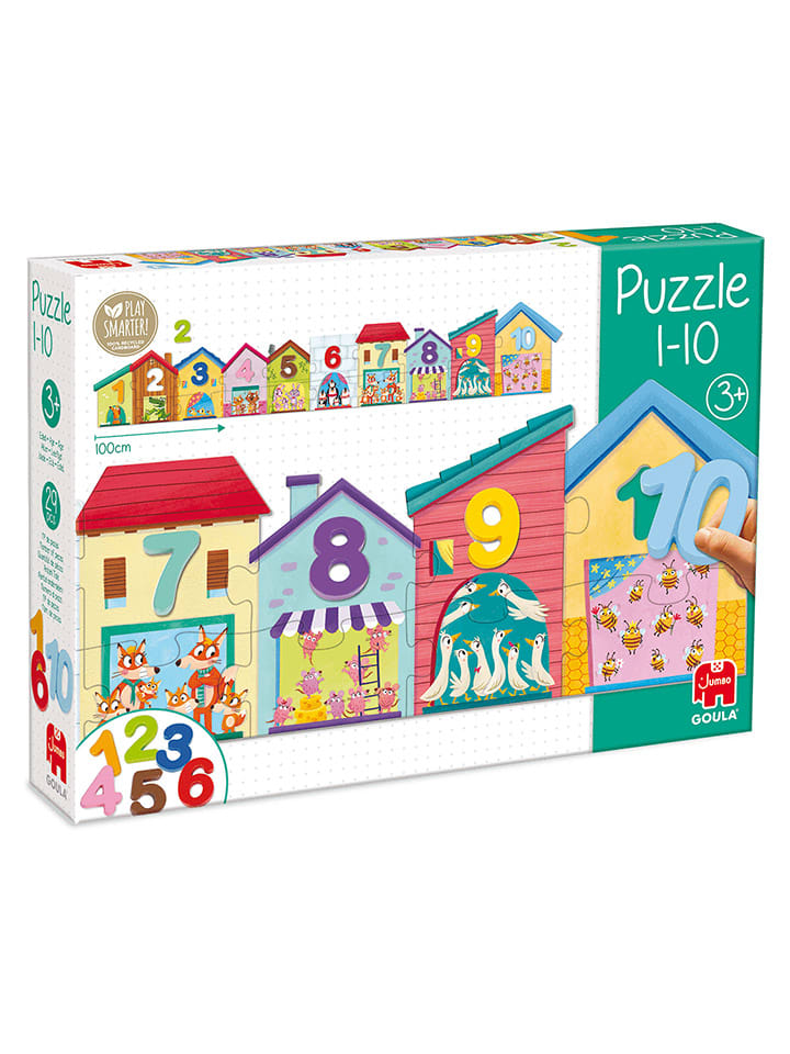 

Jumbo Цветной пазл из 10 деталей "1-10" - для детей от 3 лет и старше