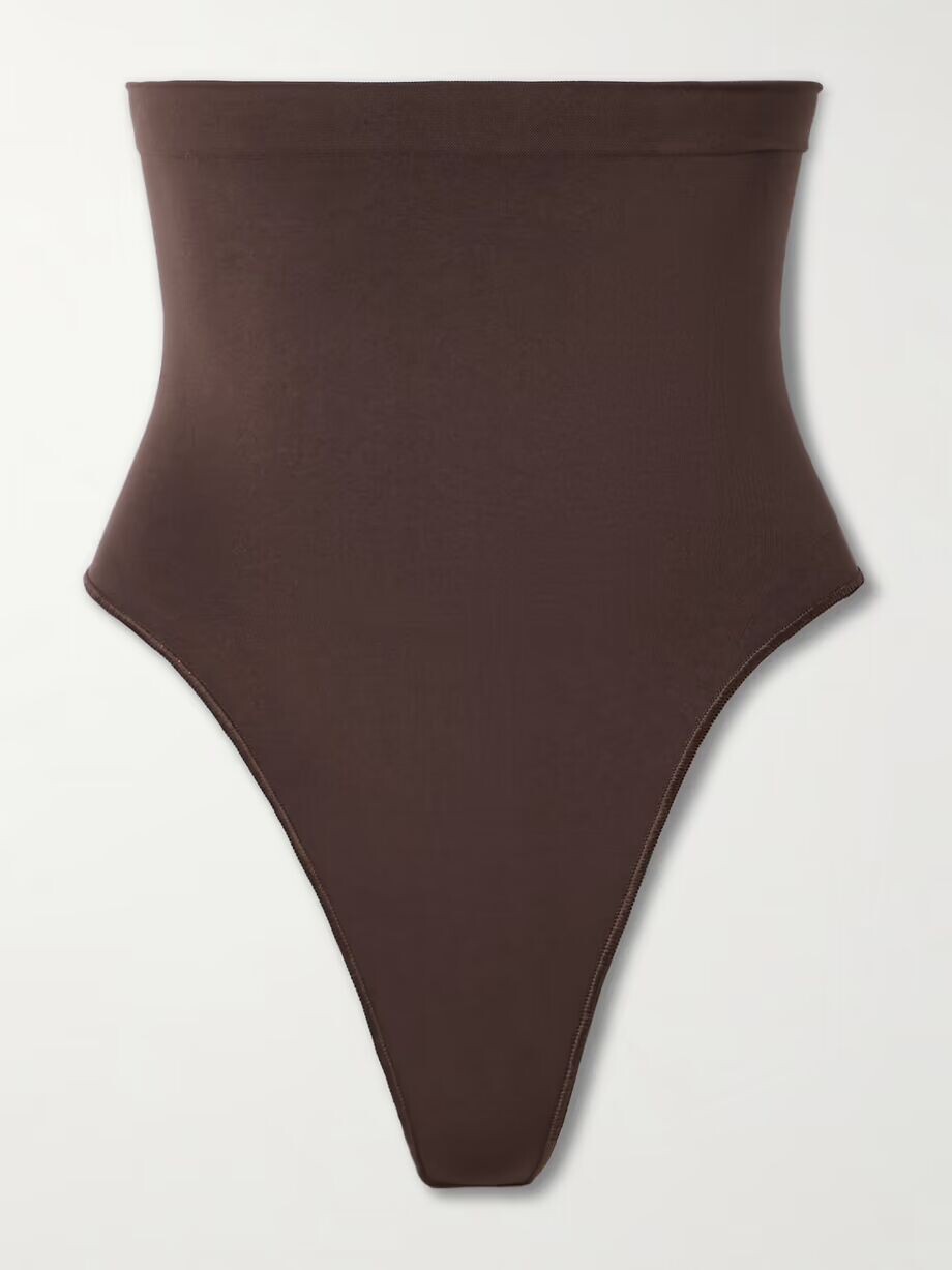 

Бесшовные стринги Sculpt с высокой талией Skims, коричневый