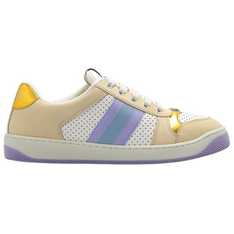Женская футболка 'Beige Purple' Женская GUCCI, Мультиколор — фото 2