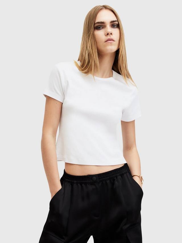 

Футболка stevie из чистого органического хлопка AllSaints, цвет Optic White