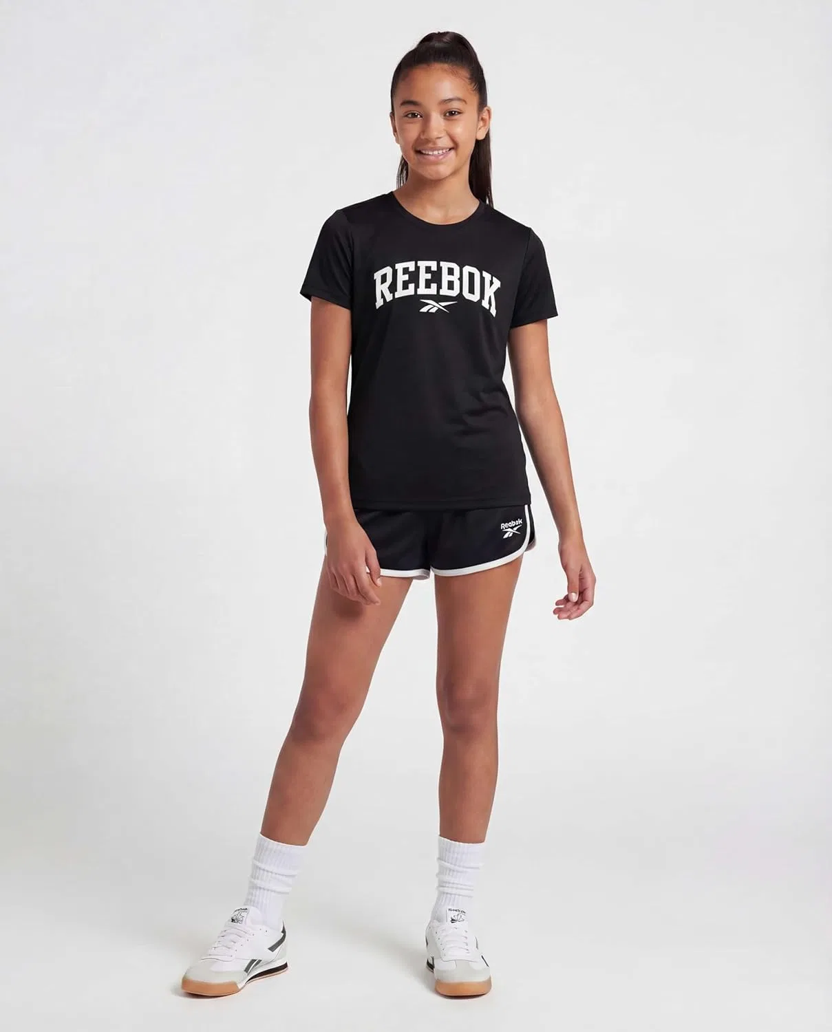 Футболки Reebok, 3 шт., Solid Black, Solid Peach Bud, Solid Bright White — фото 4