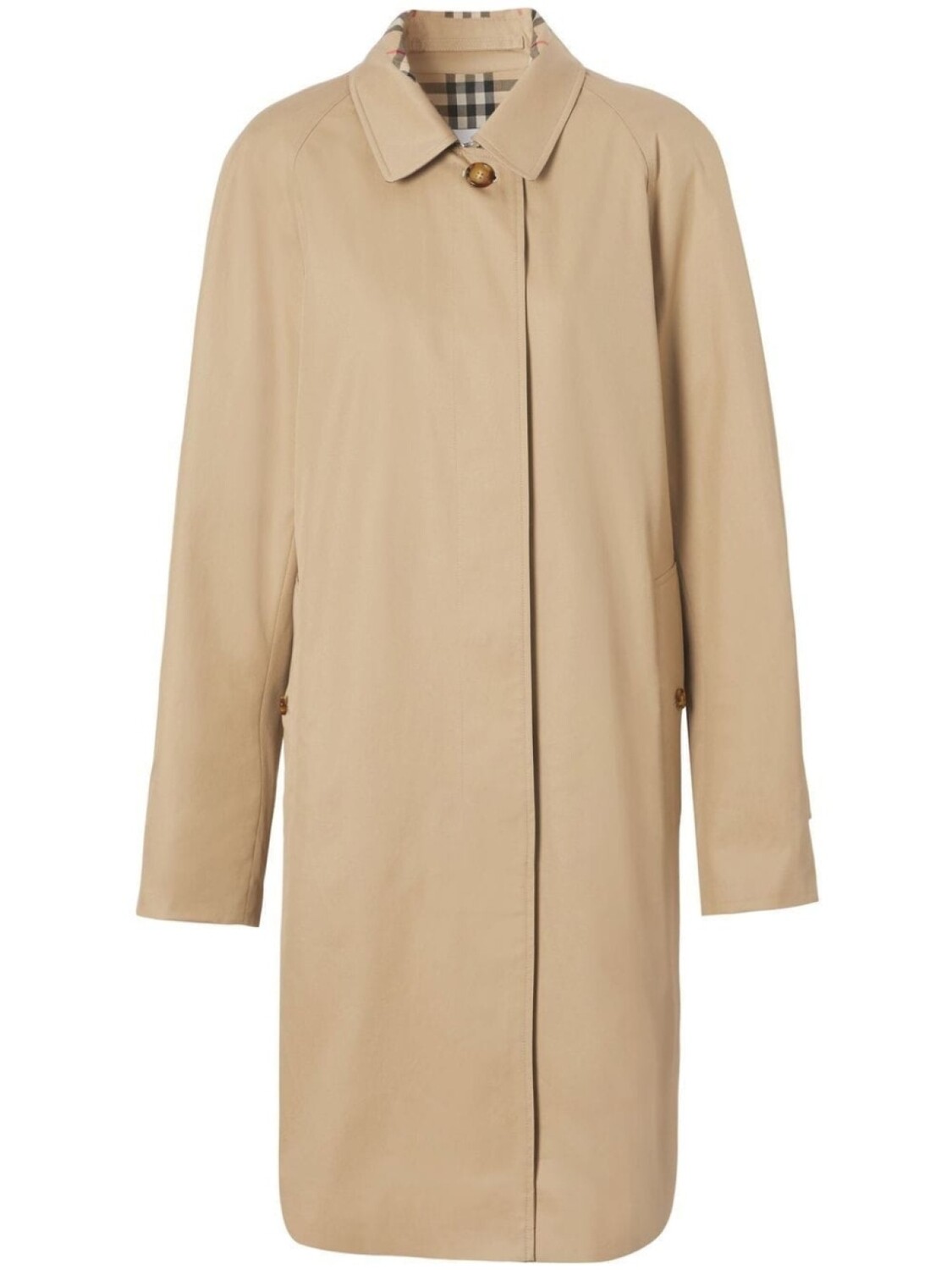 

Однобортное пальто Burberry, бежевый