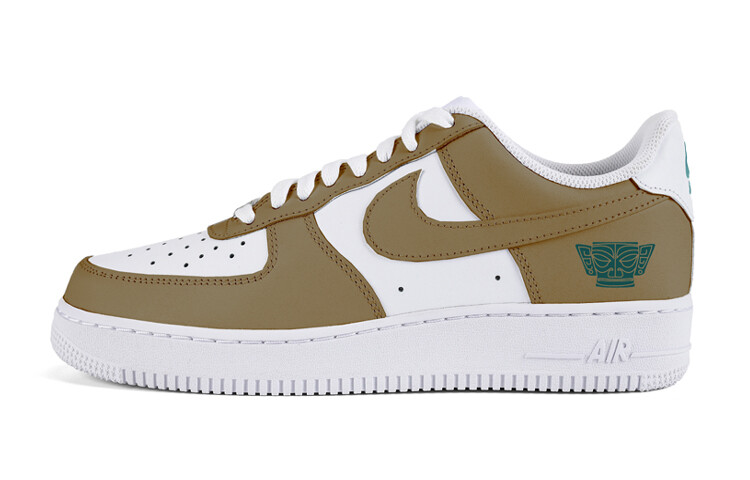 

Кроссовки Nike Air Force 1 Skateboarding Shoes Men Low-top Brown, коричневый