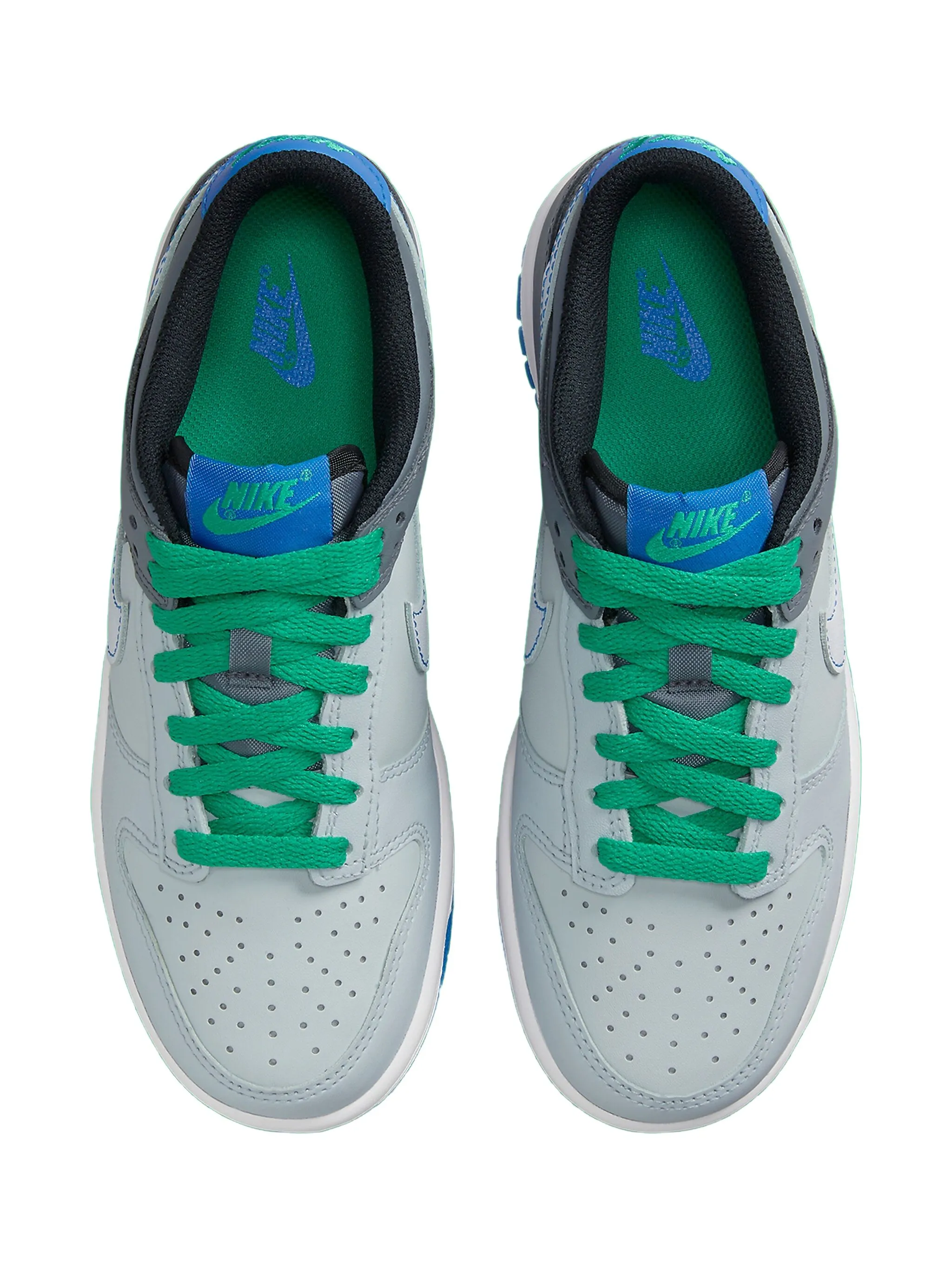 Кроссовки Dunk Low Pure Platinum/Photo Nike Kids, серый — фото 3