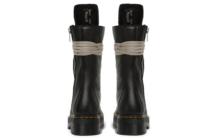 Мужские ботинки Dr.Martens 1918 x Rick Owens высокие кожаные, черный — фото 4