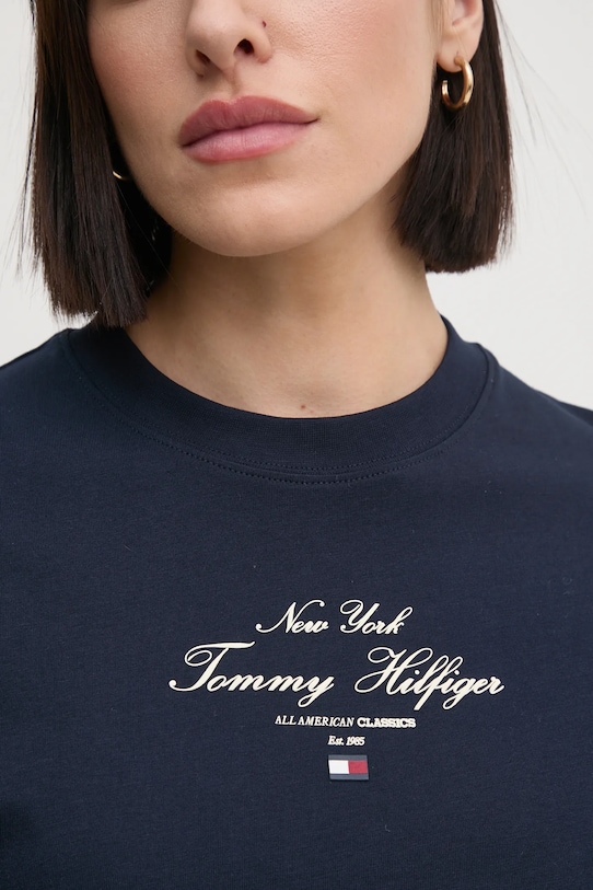 

Хлопковое платье Tommy Hilfiger, темно-синий