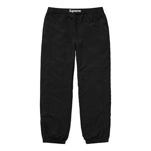 

Брюки fw19 week 11 paneled warm up pant black Supreme, черный