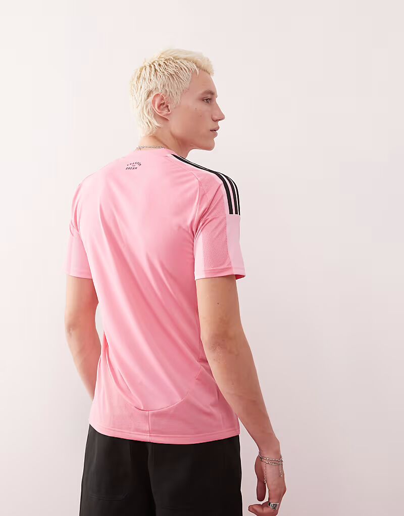 Футболка Adidas Soccer Inter Miami 2025 Home в розовом цвете Adidas Originals — фото 3