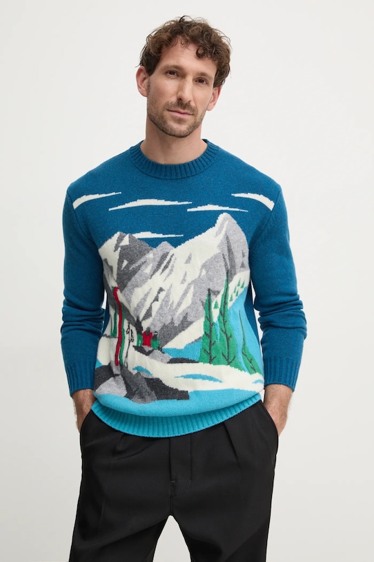 

Шерстяной свитер United Colors Of Benetton, бирюзовый