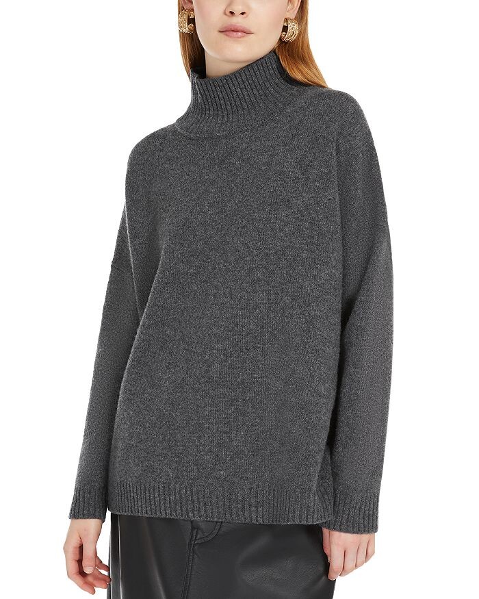 

Свитер Weekend Max Mara Borgia с высоким воротником, серый