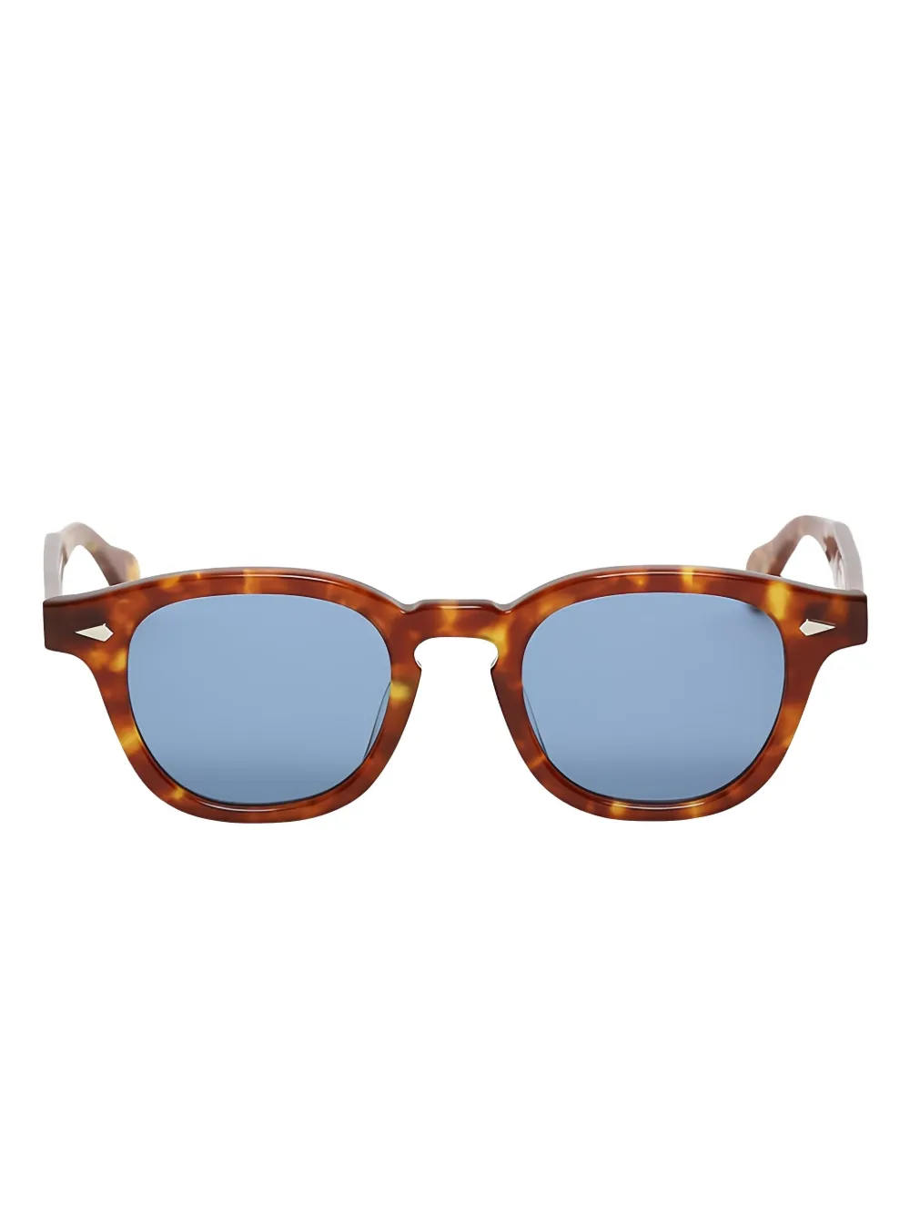 

Солнцезащитные очки в круглой оправе из черепахового панциря JULIUS TART OPTICAL, коричневый
