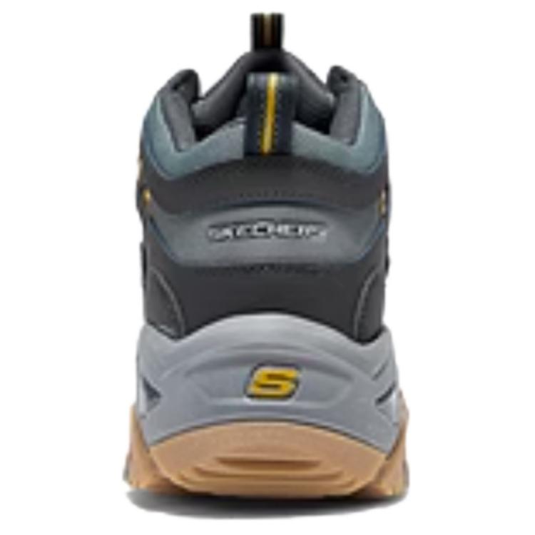 Skechers Мужские полувысокие повседневные ботинки Outdoor черный серый желтый уголь/желтый, цвет Charcoal/Yellow — фото 4