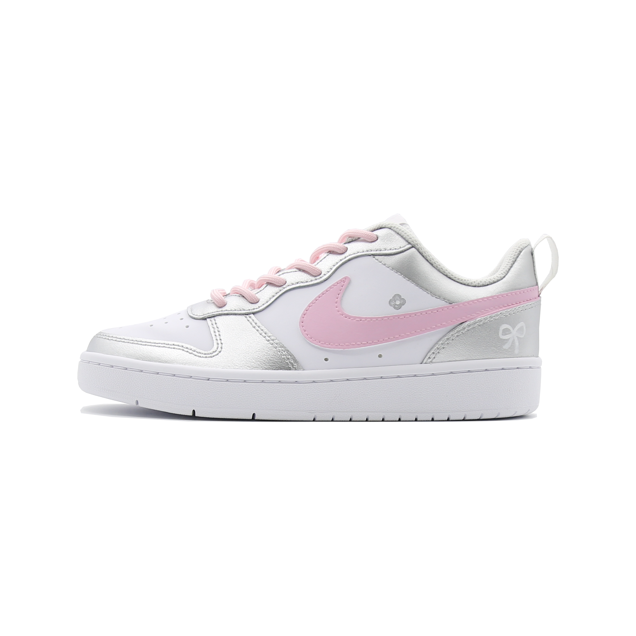 

Nike Кроссовки для скейтбординга Court Borough Silver Moon Dream A Masterpiece с низким верхом и нескользящей подошвой для детей и подростков