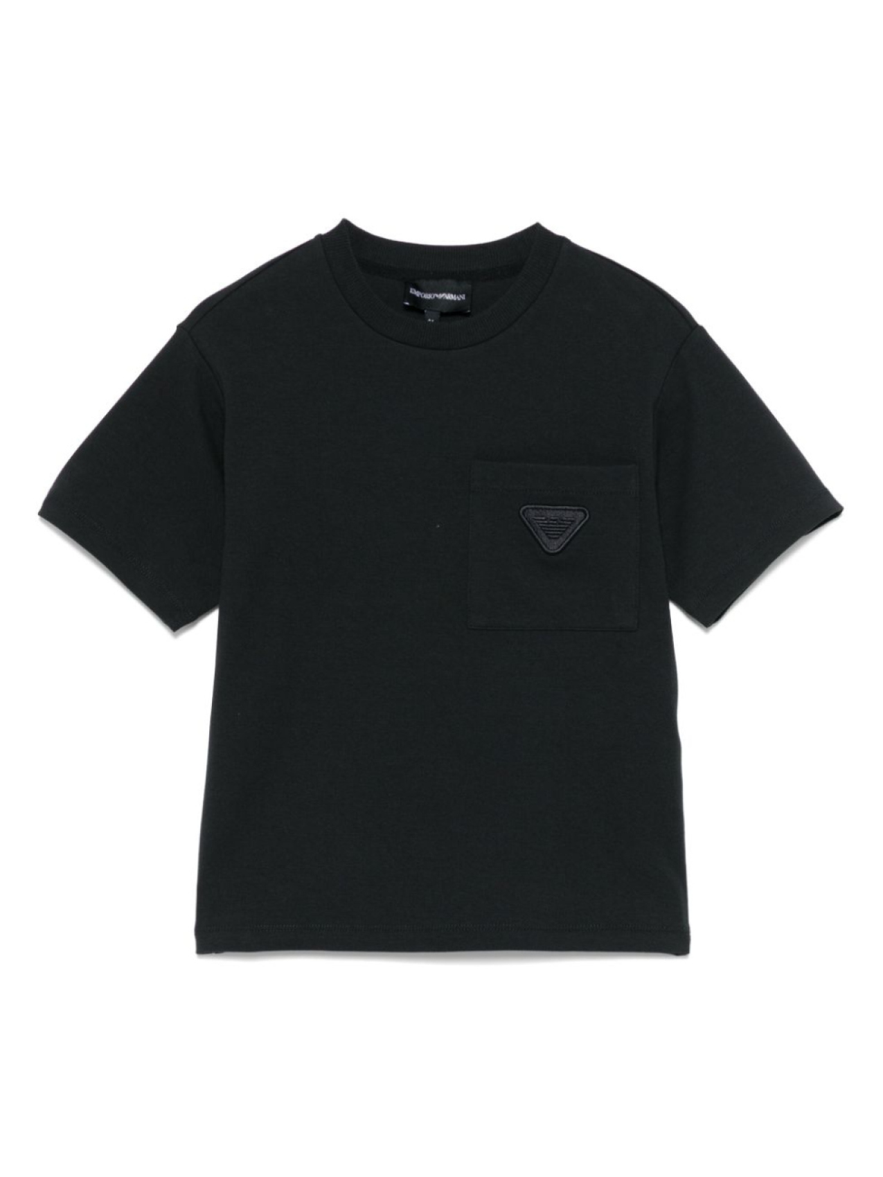 

Emporio Armani Kids футболка с вышитым логотипом, синий