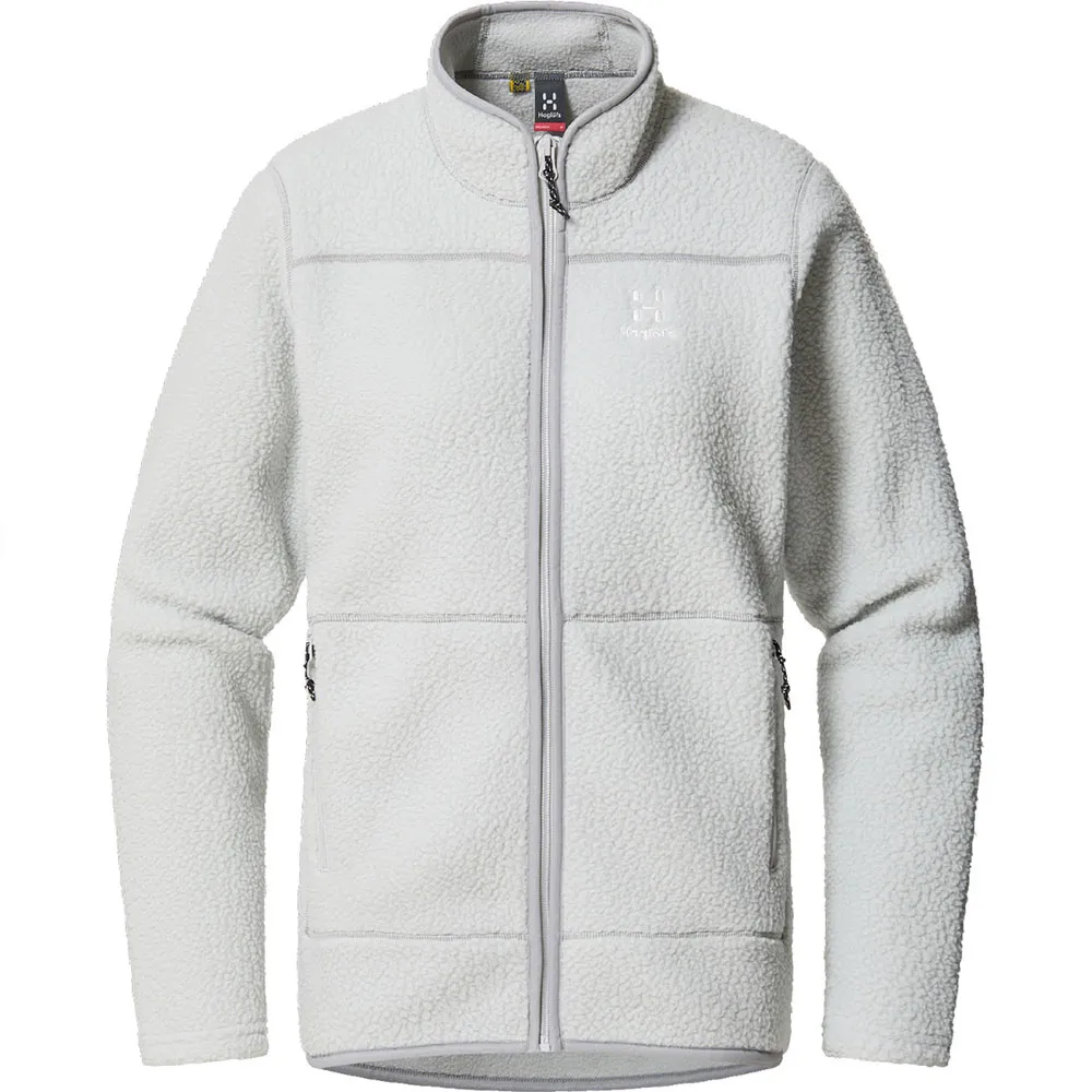 

Флис Haglöfs Mossa Pile full zip, серый