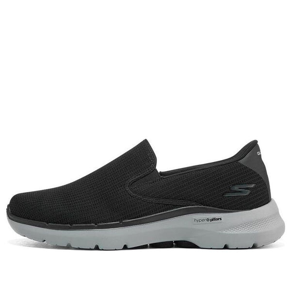 

Кроссовки go walk 6 anaglyph 'black grey' Skechers, черный