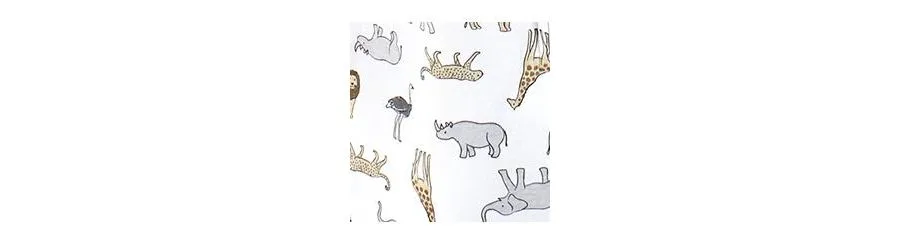 Уютный спальный мешок из хлопкового трикотажа с длинными рукавами Hudson Baby, Modern Safari — фото 2