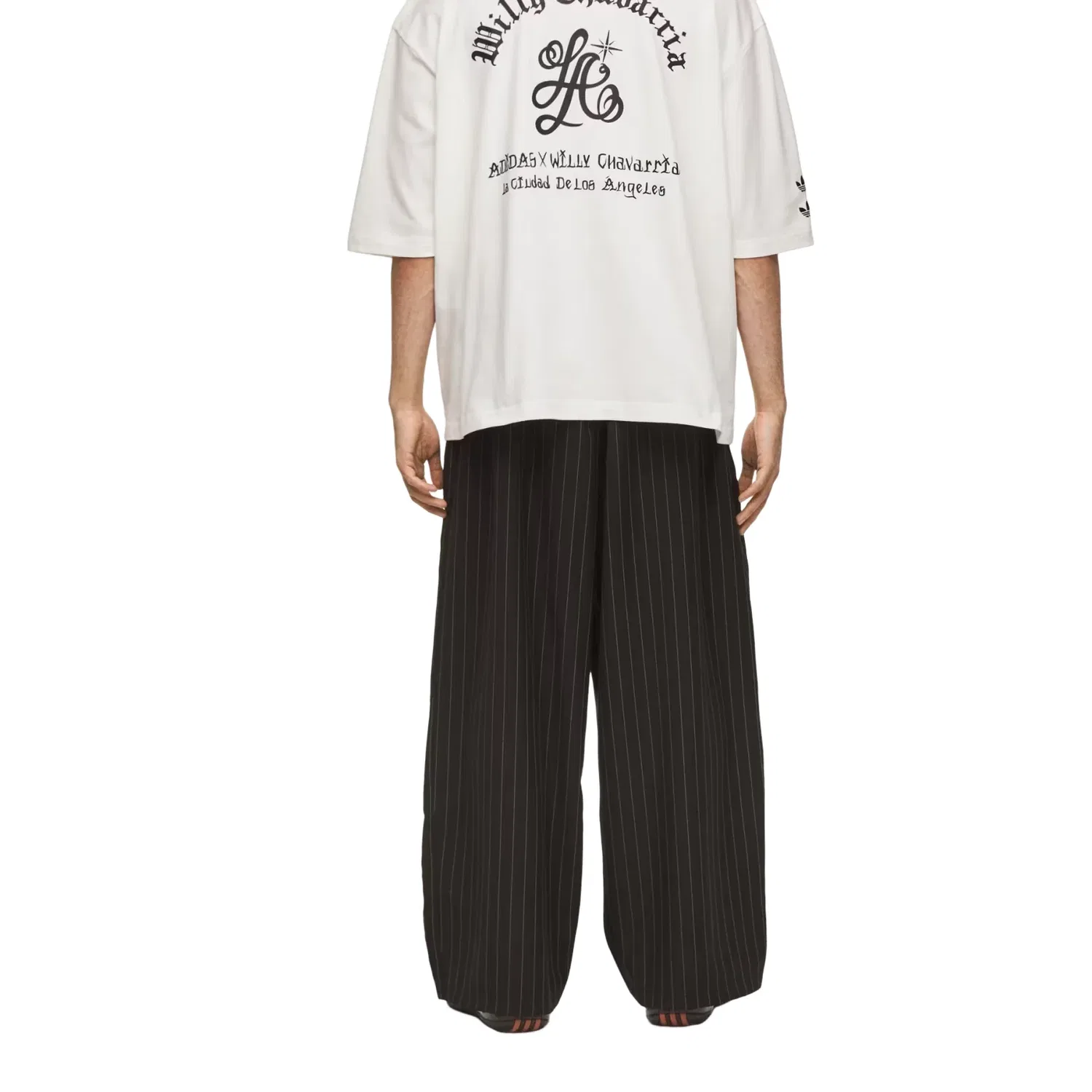 Спортивные брюки Adidas x Chavarria Pinstripe 'Black White' KR8688, черный — фото 4