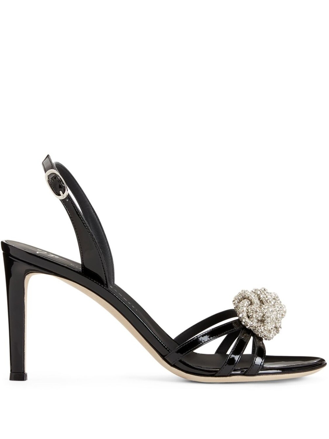 

Giuseppe Zanotti декорированные босоножки на шпильке, черный