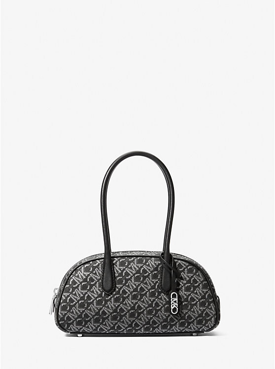 

Сумка Lulu Small Metallic Empire Monogram Michael Kors, черный