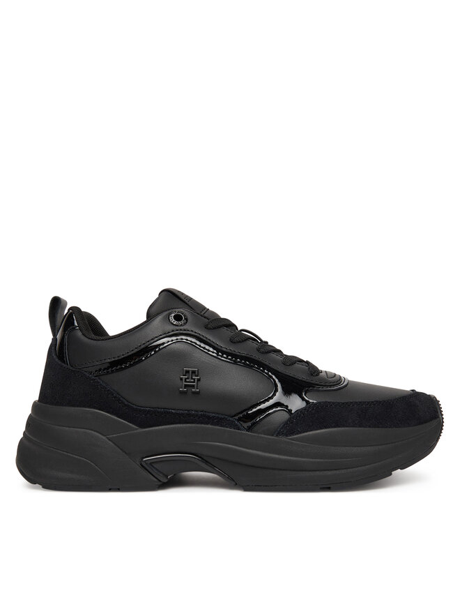Кроссовки Chunky Runner Patent FW0FW08840 Tommy Hilfiger, черный