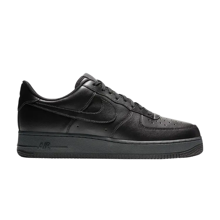 

Кроссовки Nike Air Force 1 Flyleather 'Black', черный