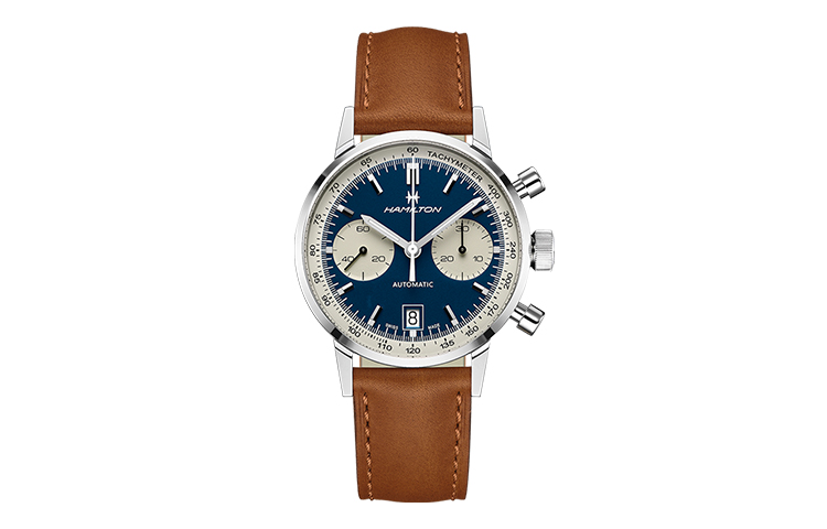 

Hamilton Часы Men's Watch, Blue Dial Brown Strap