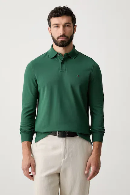 Лонгслив с длинным рукавом Tommy Hilfiger, зеленый