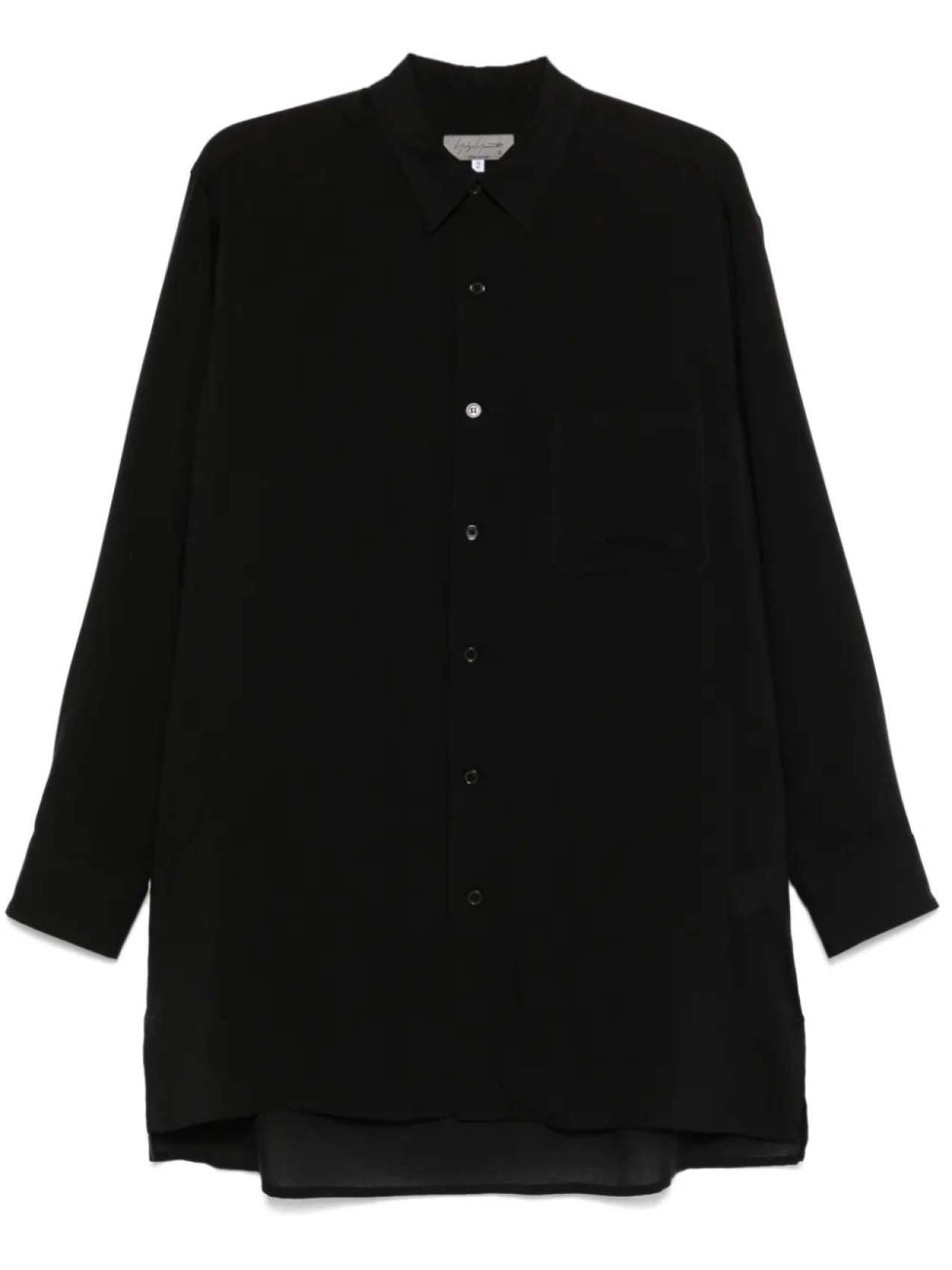 

Рубашка Yohji Yamamoto с классическим воротником, черный