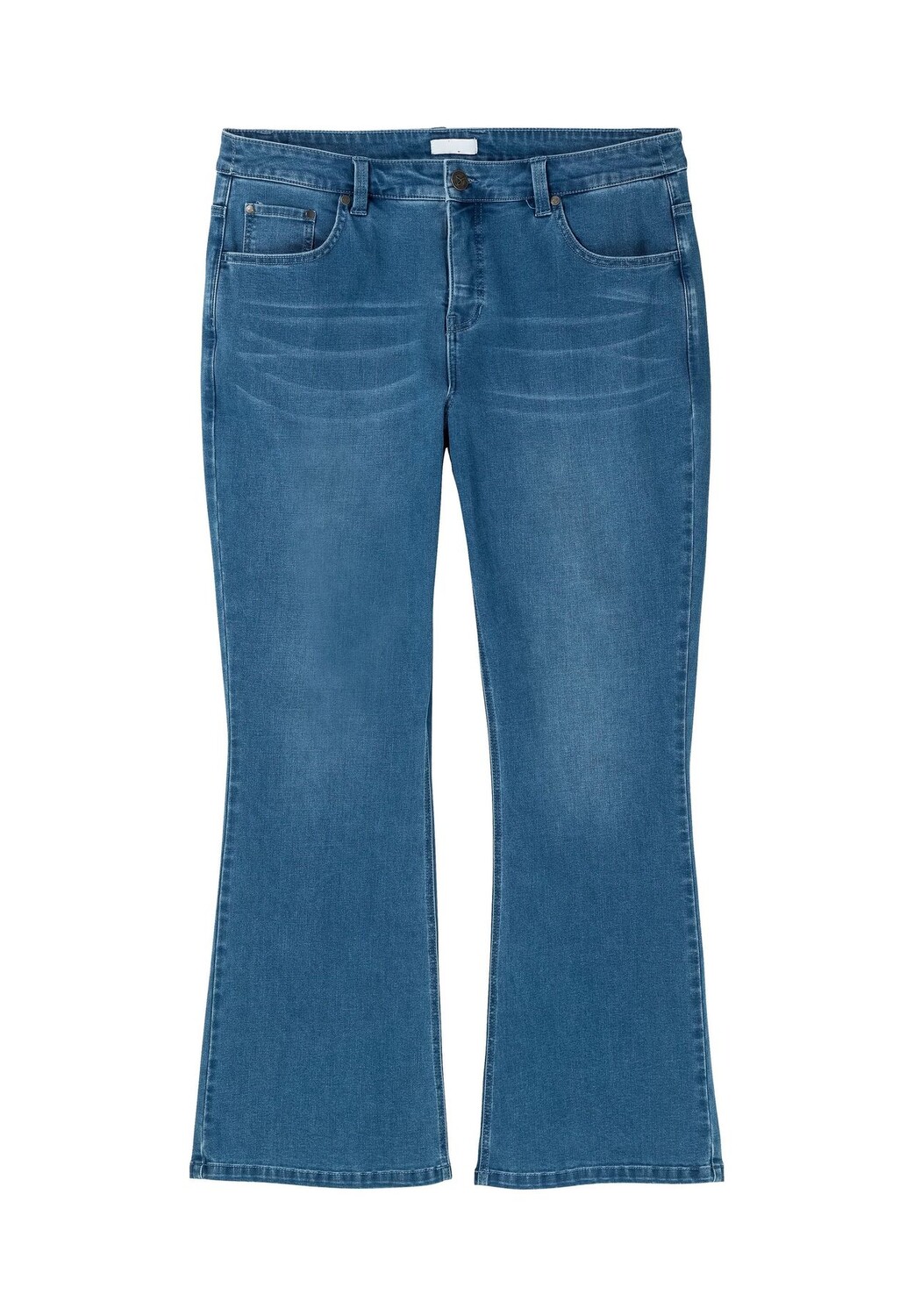 

Джинсы Bootcut с кошачьими мордочками и бодиформирующим эффектом sheego, цвет Blue Denim