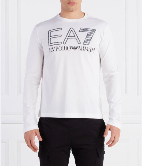 

Лонгслив Ea7 Regular Fit, белый