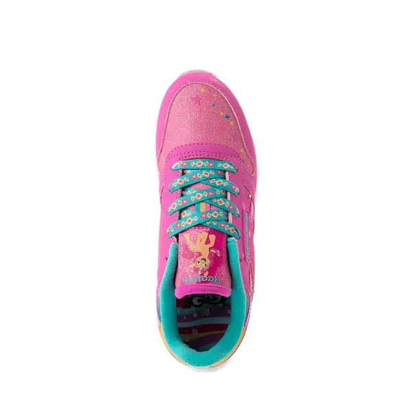 

Кроссовки Reebok x My Little Pony Sunny Starscout Classic Leather Step 'n' Flash Athletic Shoe, цвет Laser Pink/Teal/Desert Glow