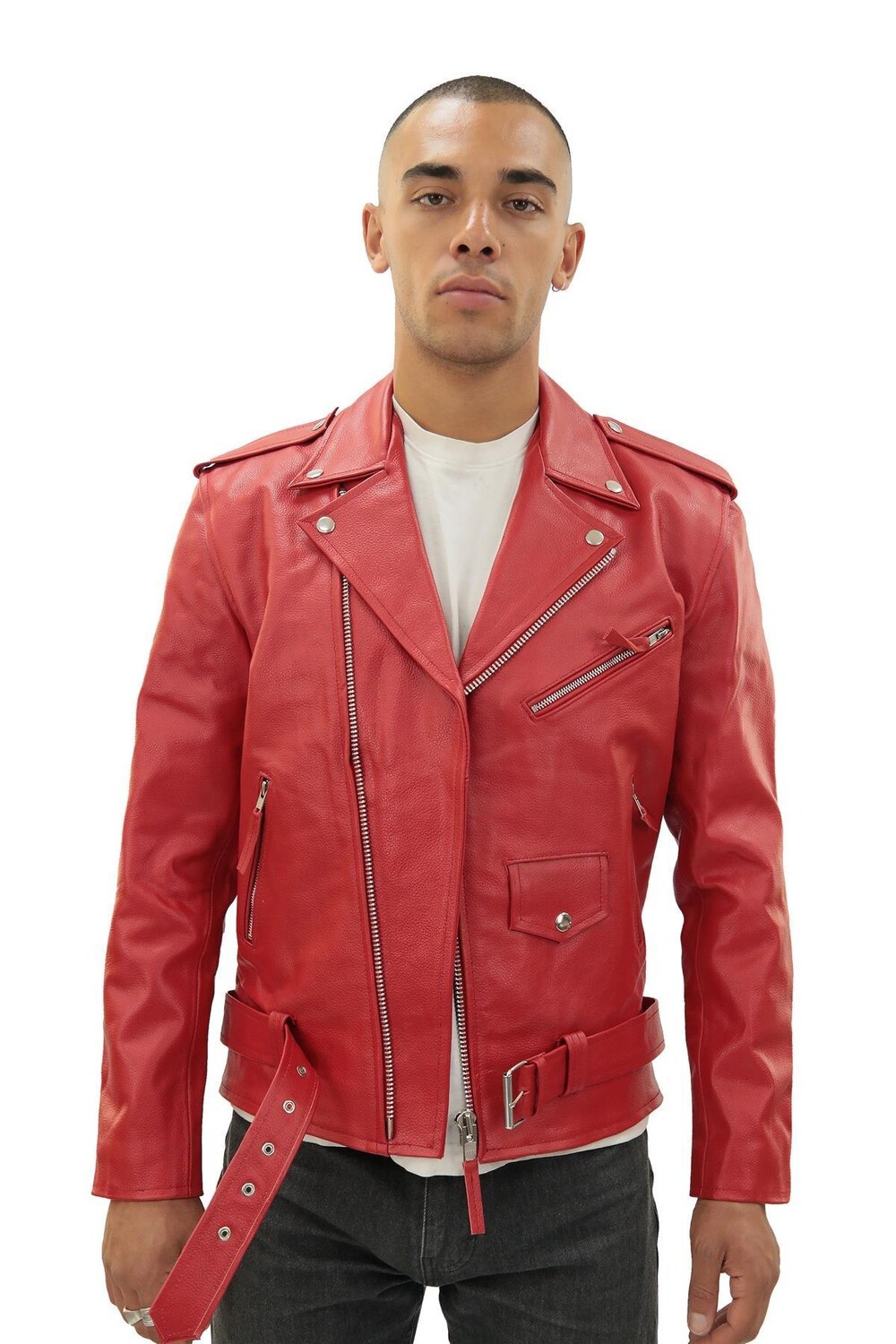 

Куртка Brando из коровьей кожи - Венеция Infinity Leather, красный