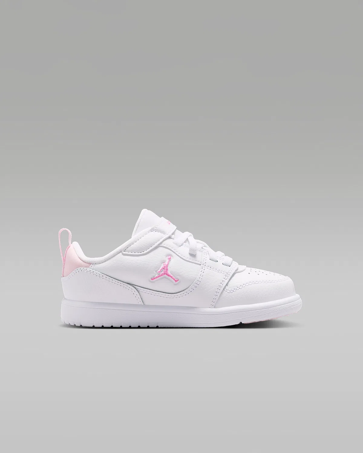 Кроссовки Jordan Court Connect Low для малышей, White/Pink Foam/China Rose — фото 3
