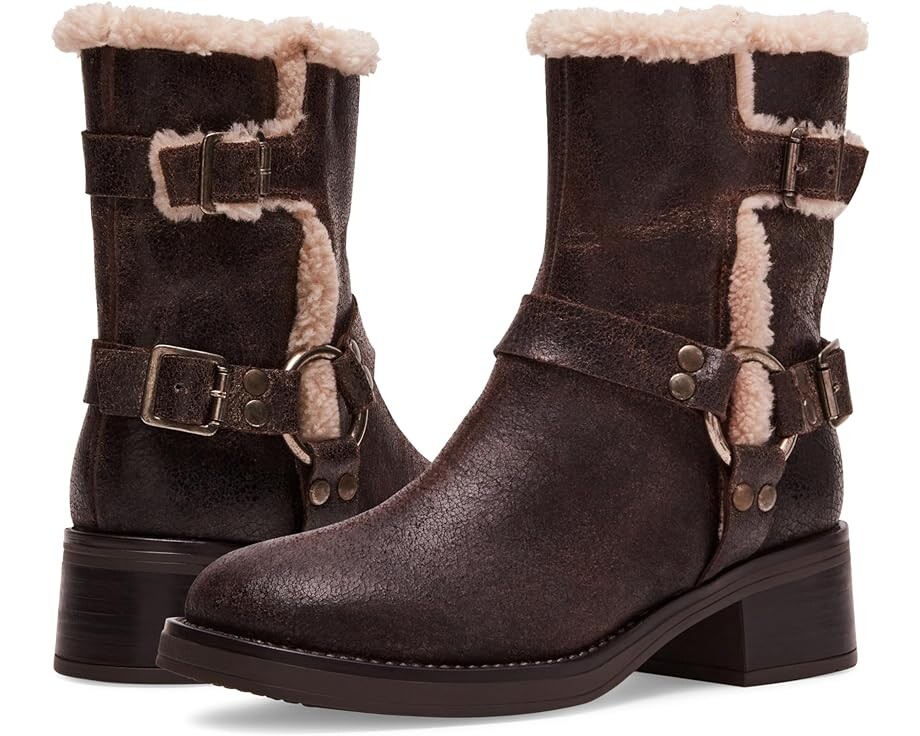 

Ботинки Steve Madden Brixton Boot, цвет Brown Distressed Faux Fur