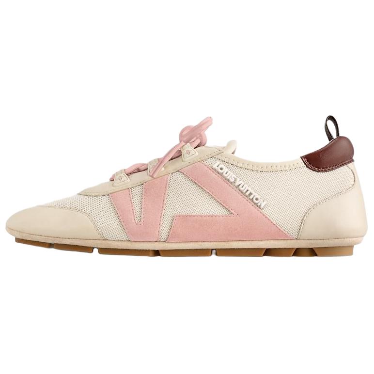LOUIS VUITTON Низкие кроссовки Sneakerina в немецком армейском стиле, повседневные, женские, розовые