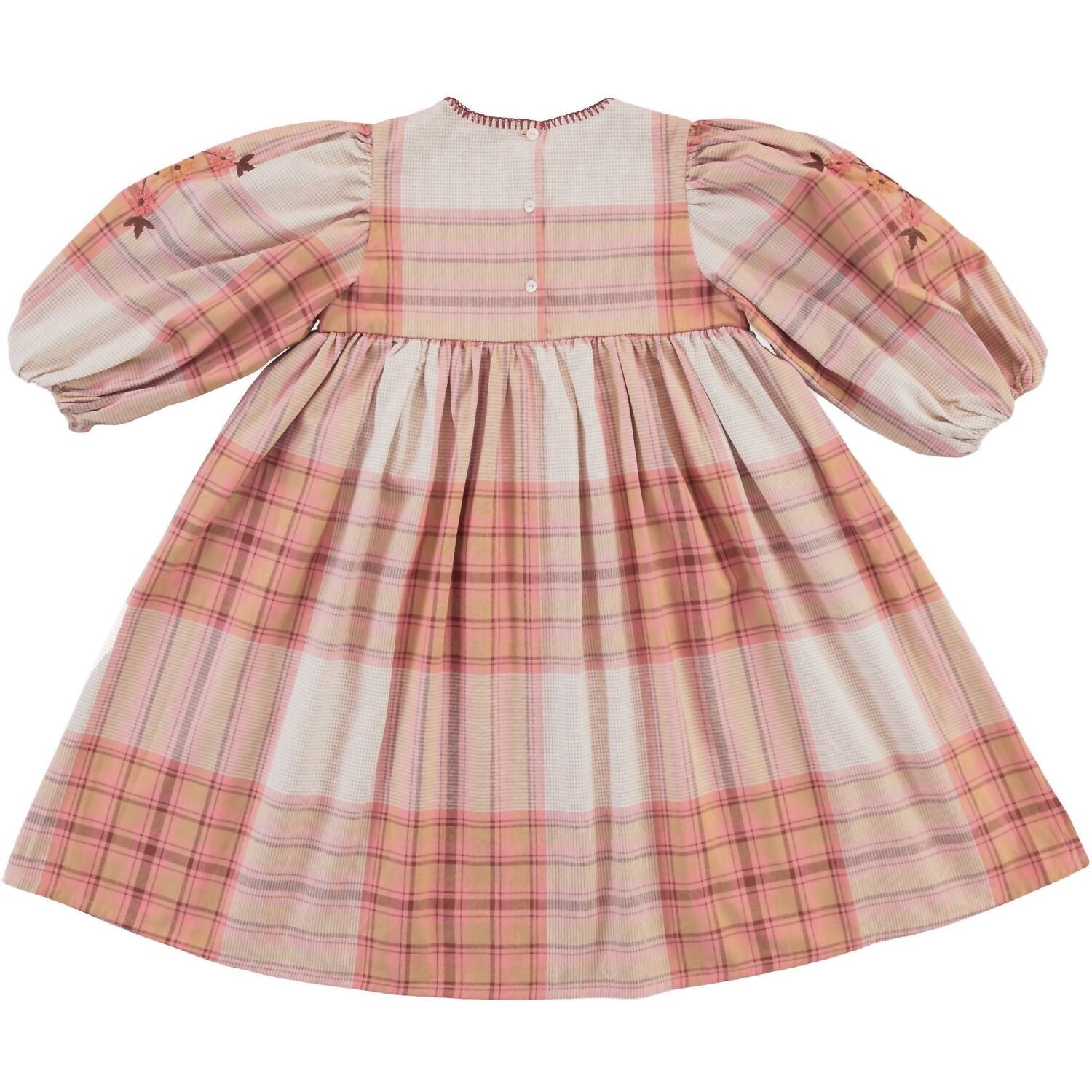 Платье Girls Linda в винтажную клетку Bebe Organic — фото 2