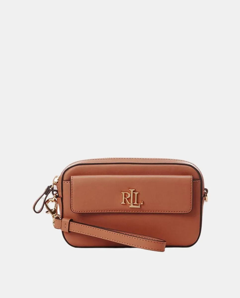 

Маленькая женская кожаная сумочка Lauren Ralph Lauren, коричневый