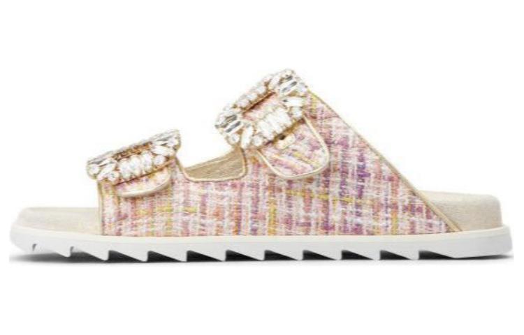 Roger Vivier Тапочки-слайды Slidy Viv' женские розовые